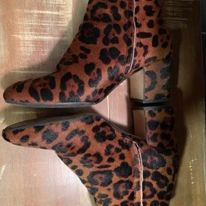 Used Zara Animal Print Booties